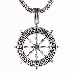 925 Ayar Gümüş Dümen Uçlu Erkek Kolye Kral Zincirli - Anı Yüzük