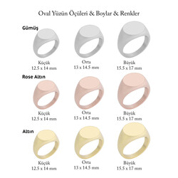925 Ayar Gümüş Minimalist Tasarım Yüzük Kişiye Özel Kabartmalı Unisex - 8