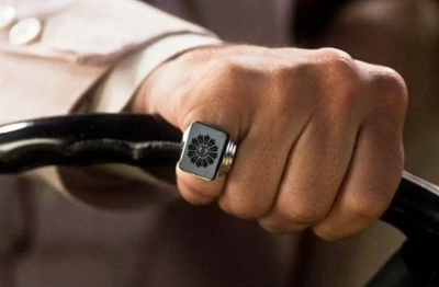 925 Ayar Siyah Oniks Taşlı Leonardo Dicaprio Gümüş Erkek Yüzük - 3