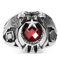 Adalet Terazili Adalet Bakanlığı Yüzüğü - Anı Yüzük