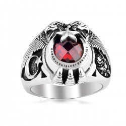 ?Ay Yıldız Motifli Orman ve Su İşleri Bakanlığı Gümüş Yüzüğü - Anı Yüzük