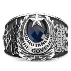 Atatürk İmzalı Kişiye Özel Sahil Güvenlik Komutanlığı Yüzüğü - Anı Yüzük