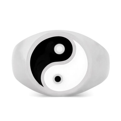 B Series Erkek Yin Yang Yüzük - 3