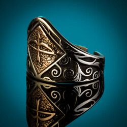 B Series Great Seljuk Tozkoparan Arrow Bow Mens Zihgir Ring - 6