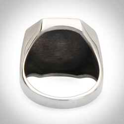 B Series Octagonal Mens Letter Ring Model 2 - 3