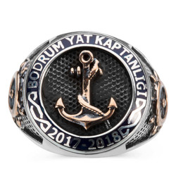 Bodrum Mesleki ve Teknik Anadolu Lisesi Yat Kaptanlığı Bölümü 2018 Yüzüğü - Anı Yüzük