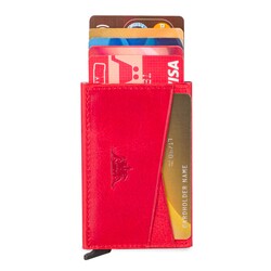 Change Anıtolia Vintage Crazy Deri Bozuk Para Bölmeli Mekanizmalı Kartlık Cüzdan Kırmızı - Anı Yüzük