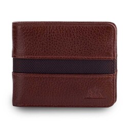 Chicago Sport Şerit Detaylı Özel Tasarım Deri Erkek Cüzdan Taba - 5
