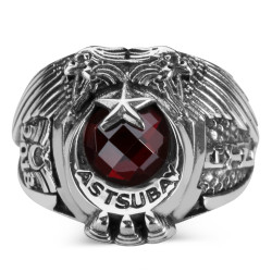 Çift Kartal Başlı Astsubay Yüzüğü - Anı Yüzük