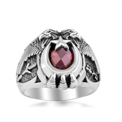 Cihan Hakimiyeti Yüzüğü (Kayı Boyu - Göktürkçe Türk) - Anı Yüzük