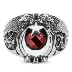 Cihan Hakimiyeti Yüzüğü (Osmanlı Arma - Bozkurt) - Anı Yüzük