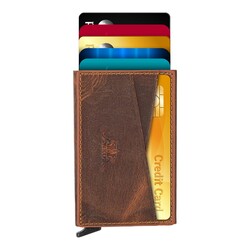 Crosswise Anıtolia Crazy Deri Pratik Mekanizmalı Kartlık Taba 