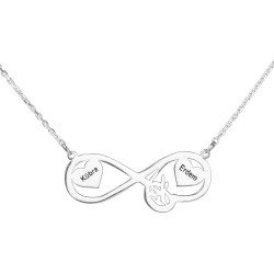Custom Silver Infinity Womens Necklace - Anı Yüzük