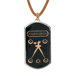 Barbaros Hayreddin Paşa Sancağı Erkek Gümüş Künye Kolye - Anı Yüzük