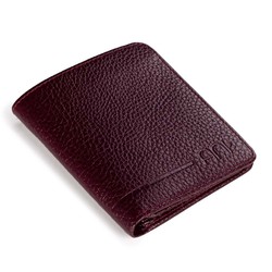 Fonksiyonel Hakiki Deri Klasik Erkek Cüzdan Bordo - Anı Yüzük
