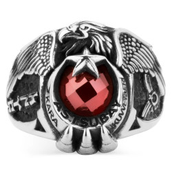 Göktürkçe Türk Kara Kuvvetleri Astsubay Yüzüğü - Anı Yüzük