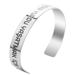 Gümüş Ay Yıldız Erkek Bileklik - Anı Yüzük