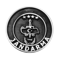 Gümüş Jandarma Yaka Rozeti - Anı Yüzük