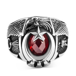 Jandarma Şualı Asker Figürlü Devre Yüzüğü - Anı Yüzük