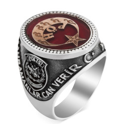 Kahramanlar Polis Özel Harekat Gümüş Yüzüğü - Anı Yüzük