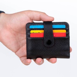 Kara Kuvvetleri Uzman Çavuş Mini Rozetli Cosmopolit Klasik Cüzdan Siyah - 6