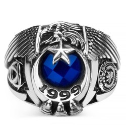 Kartal Başlı 1999 Polis Okulu Mezunları Yüzüğü - Anı Yüzük