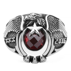 Tek Kartal Başlı Hava Kuvvetleri (HKK) 2016 Yüzüğü - Anı Yüzük