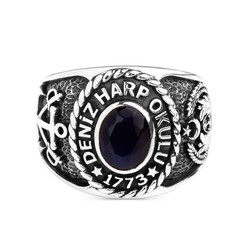 Klasik Tasarım Deniz Harp Okulu Yüzüğü (Küçük Boy) - Anı Yüzük
