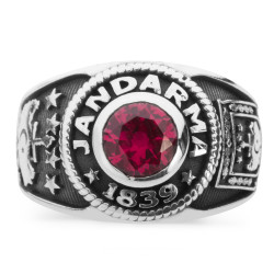 Klasik Tasarımlı Jandarma Yüzüğü - Anı Yüzük