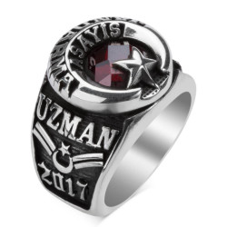 Osmanlı Armalı Jandarma Asayiş Askeri Devre Yüzüğü - Anı Yüzük
