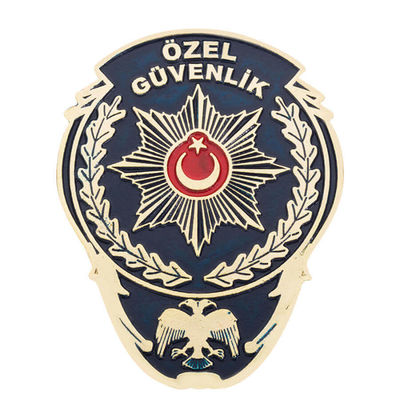 Sarı Renk Özel Güvenlik Cüzdan Rozeti - 1