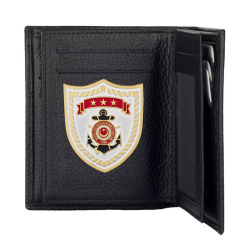 Sahil Güvenlik Komutanlığı Rozetli Klasik Cüzdan Siyah - Anı Yüzük