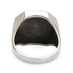 Silver Octagonal Male Letter Ring Model 2 - 3