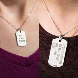 Söz Çift Künyesi - Anı Yüzük