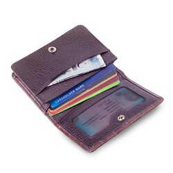 Anıtolia Spor Tasarım Çıtçıtlı Kroko Deri Erkek Kartlık Cüzdan Kahverengi - 2