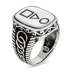 Squid Game Ring 925 Sterling Silver Male Model - 1