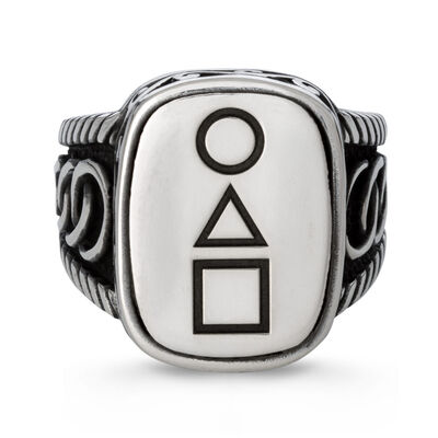 Squid Game Ring 925 Sterling Silver Male Model - 2