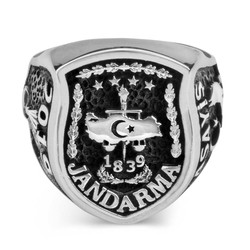 Şua Figürlü Taşsız Jandarma Asayiş 2019 Yüzüğü - Anı Yüzük