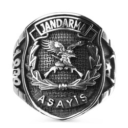 Taşsız Jandarma Asayiş Yüzüğü - Anı Yüzük