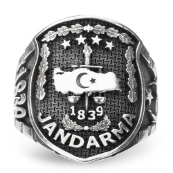 Taşsız Jandarma Yüzüğü - Anı Yüzük