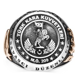 Taşsız Türk Kara Kuvvetleri Yüzüğü - Anı Yüzük