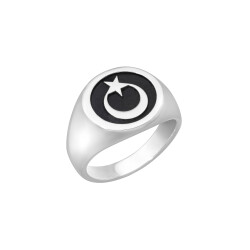 Orjinal Teşkilat Dizisi Lisanslı Türk&prime;ün Gücü Yüzüğü (Üçüncü Sezon Erkek 925 Ayar Gümüş Ay Yıldızlı) - 3